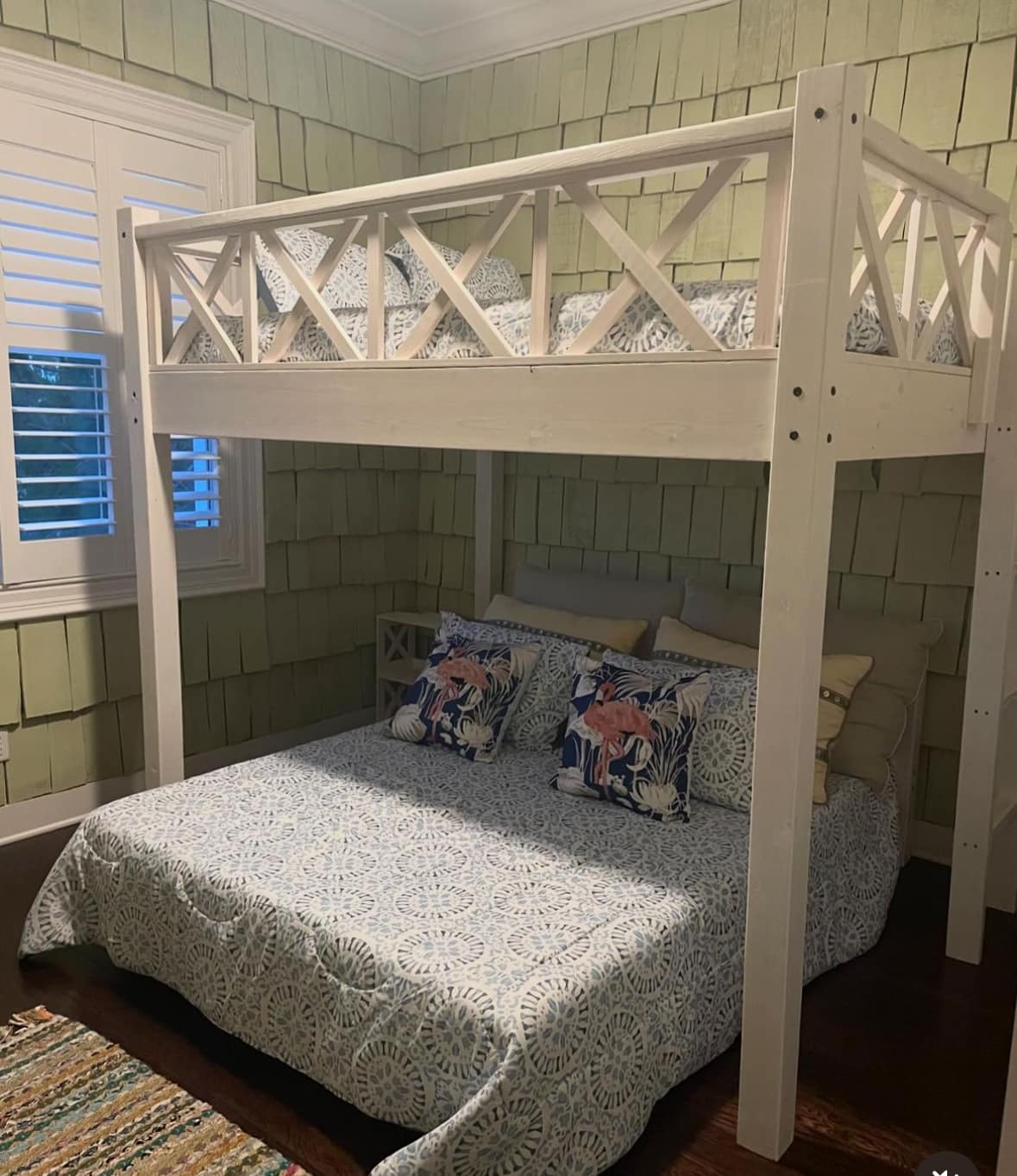 Custom Adult Bunk Bed - Queen Over Queen