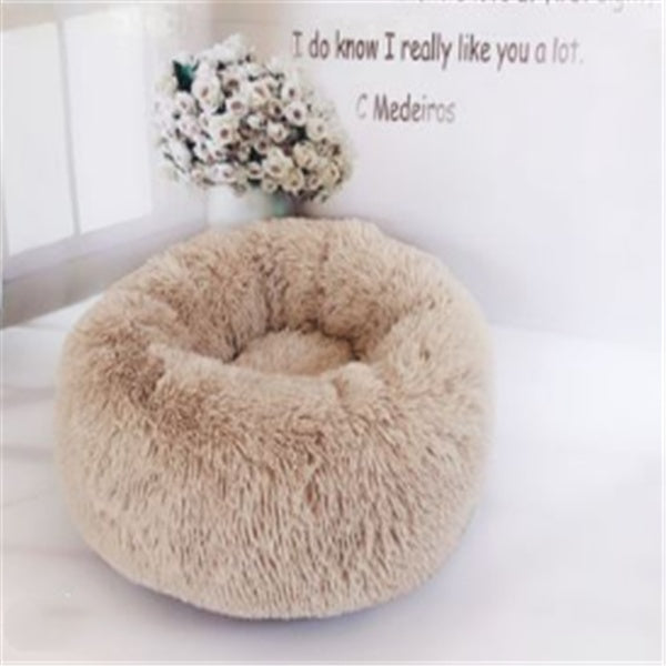 Round Long Hairy Autumn And Winter Nest Pad Pet Mattress