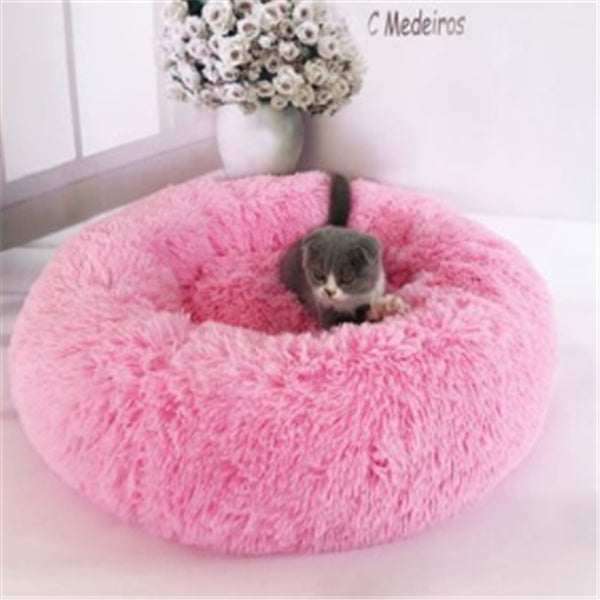 Round Long Hairy Autumn And Winter Nest Pad Pet Mattress