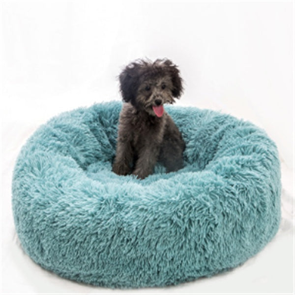 Round Long Hairy Autumn And Winter Nest Pad Pet Mattress