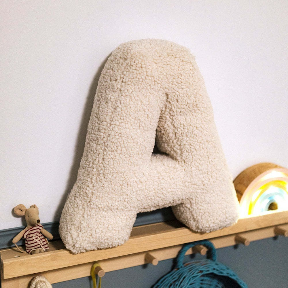 Lambswool Letters Children Toy Pillow Toddler Sleep Comfort