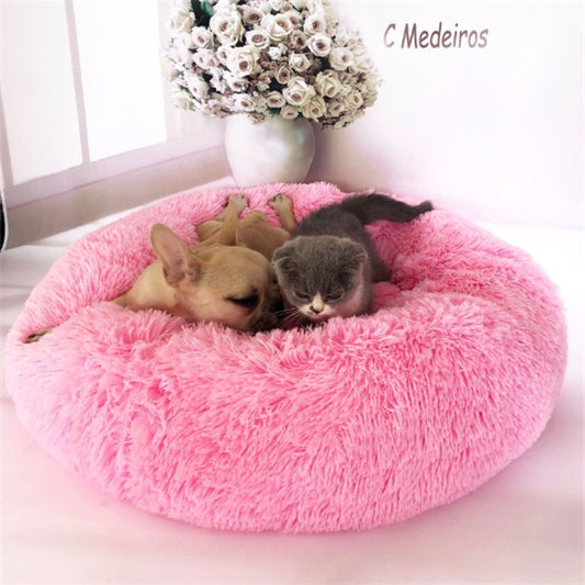 Round Long Hairy Autumn And Winter Nest Pad Pet Mattress