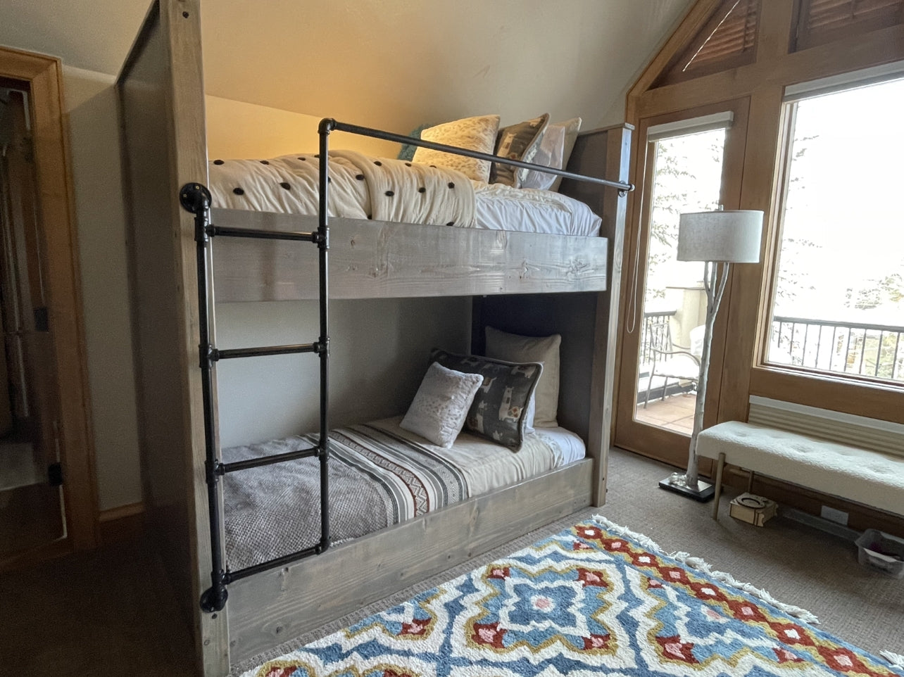 Snowmass Bunk Bed with Metal Railing