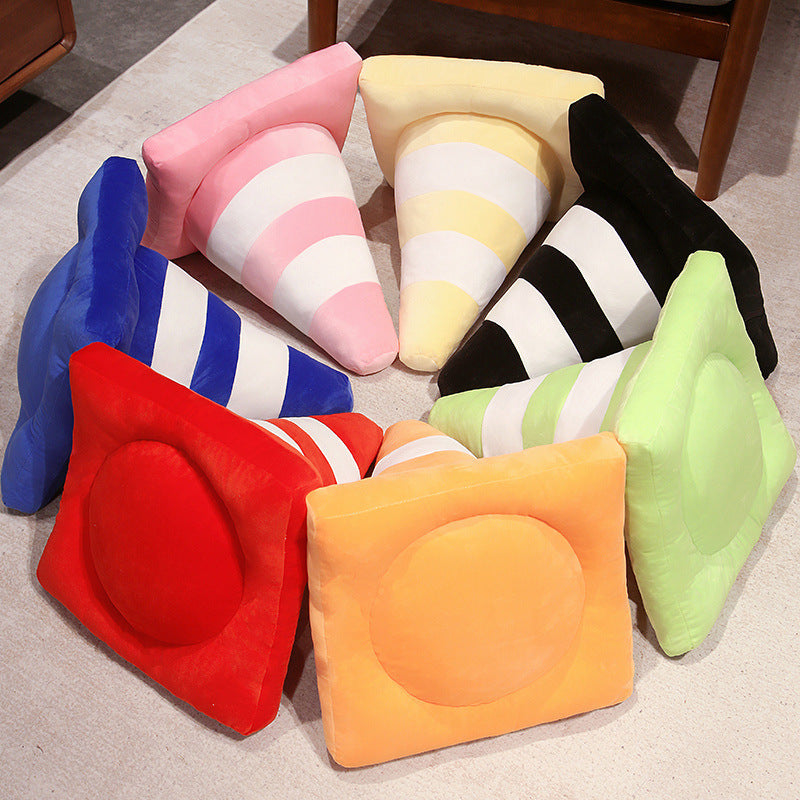 Creative Roadblock Pillow Funny Round Cone Barrel Ice Cream Cone Bed Sofa Sleep Home Long Cylinder Pillow