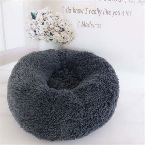 Round Long Hairy Autumn And Winter Nest Pad Pet Mattress