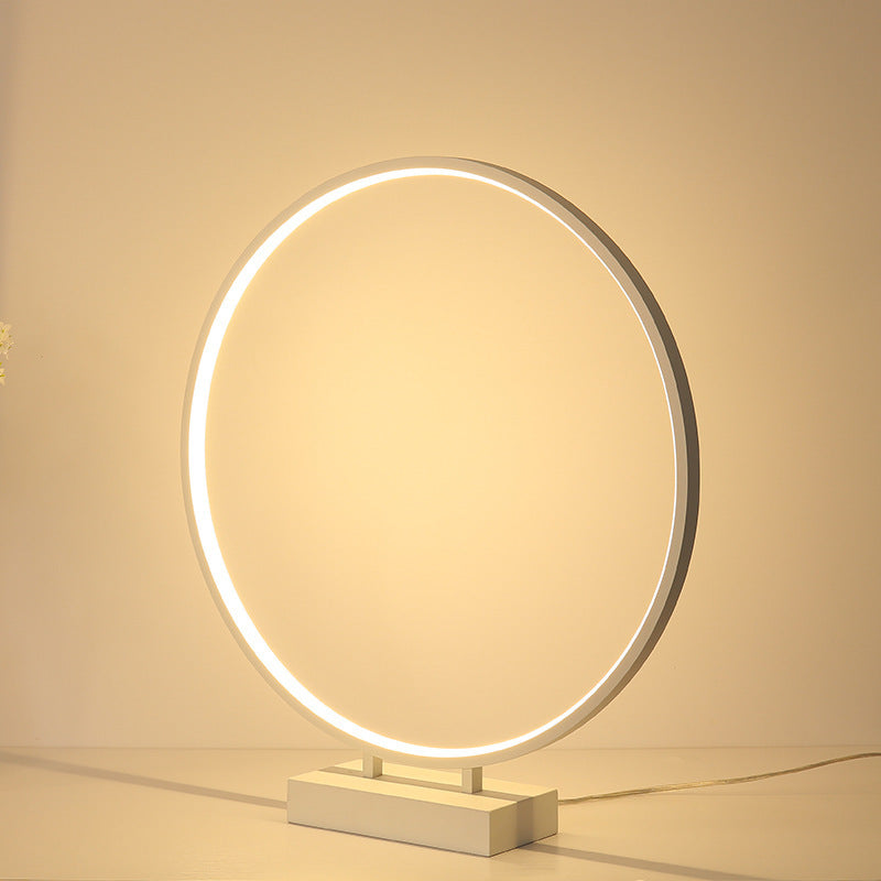 Round remote control nordic desk lamp