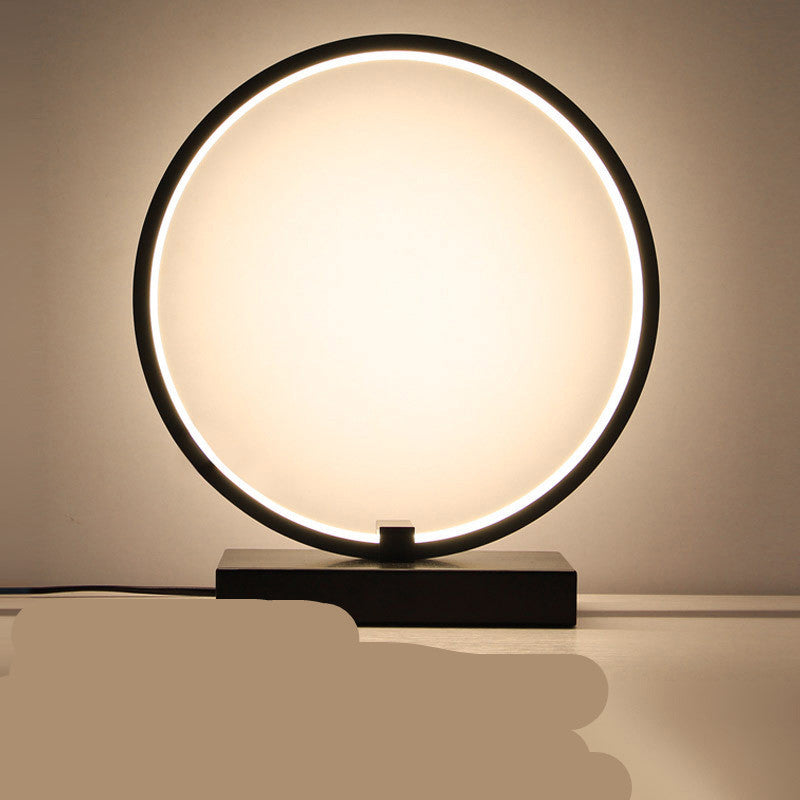 Round remote control nordic desk lamp