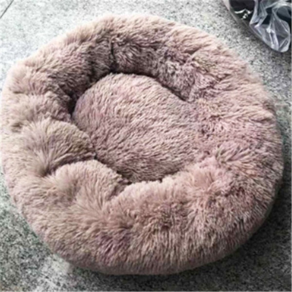 Round Long Hairy Autumn And Winter Nest Pad Pet Mattress