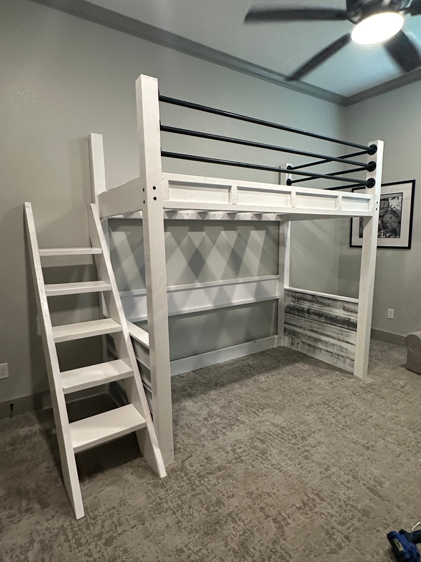 New Hampshire Custom Barnwood Bunk Bed