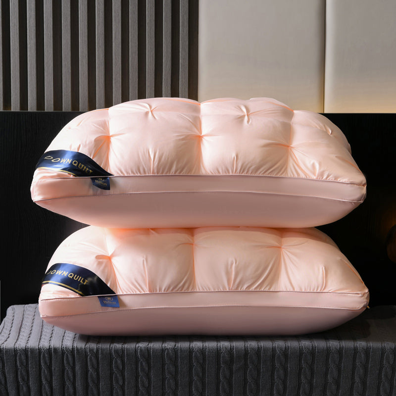 Designer's Luxury Pair Of Single Non-collapsing Sleep Aid Home Pillows