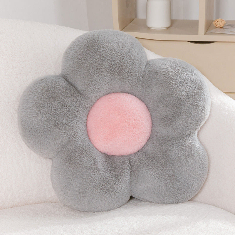 Color Flower Pillow Sun Flower Plush Cushion