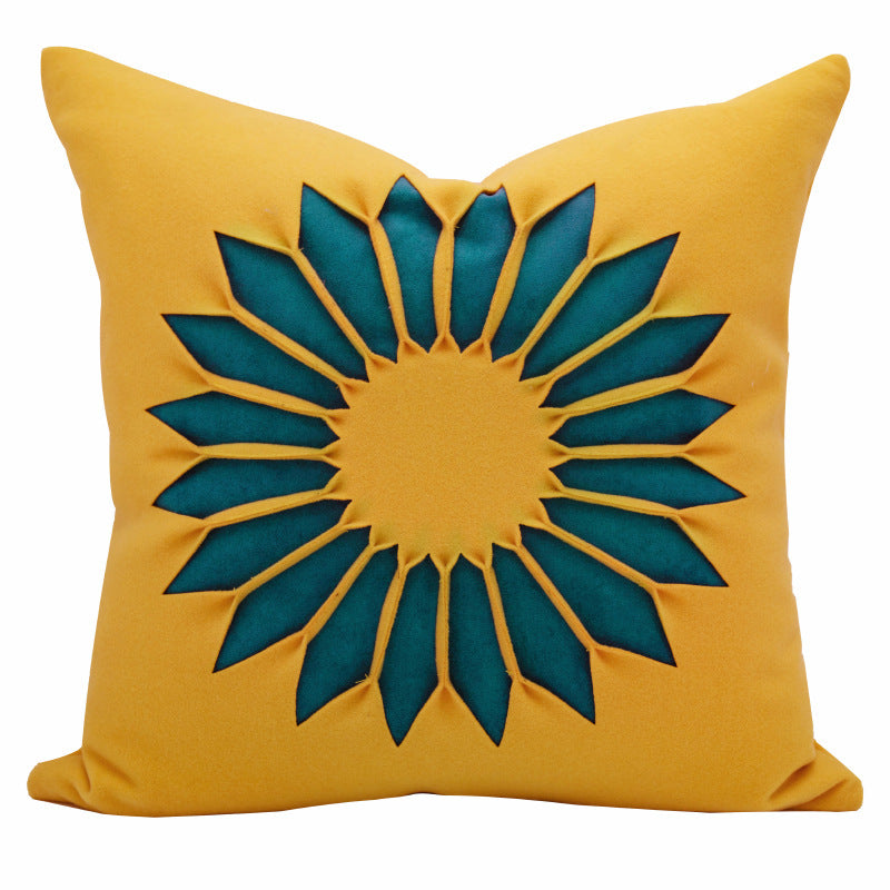 Modern Minimalist SUNFLOWER Sofa Living Room Pillow Hotel Bed Cushion Cover