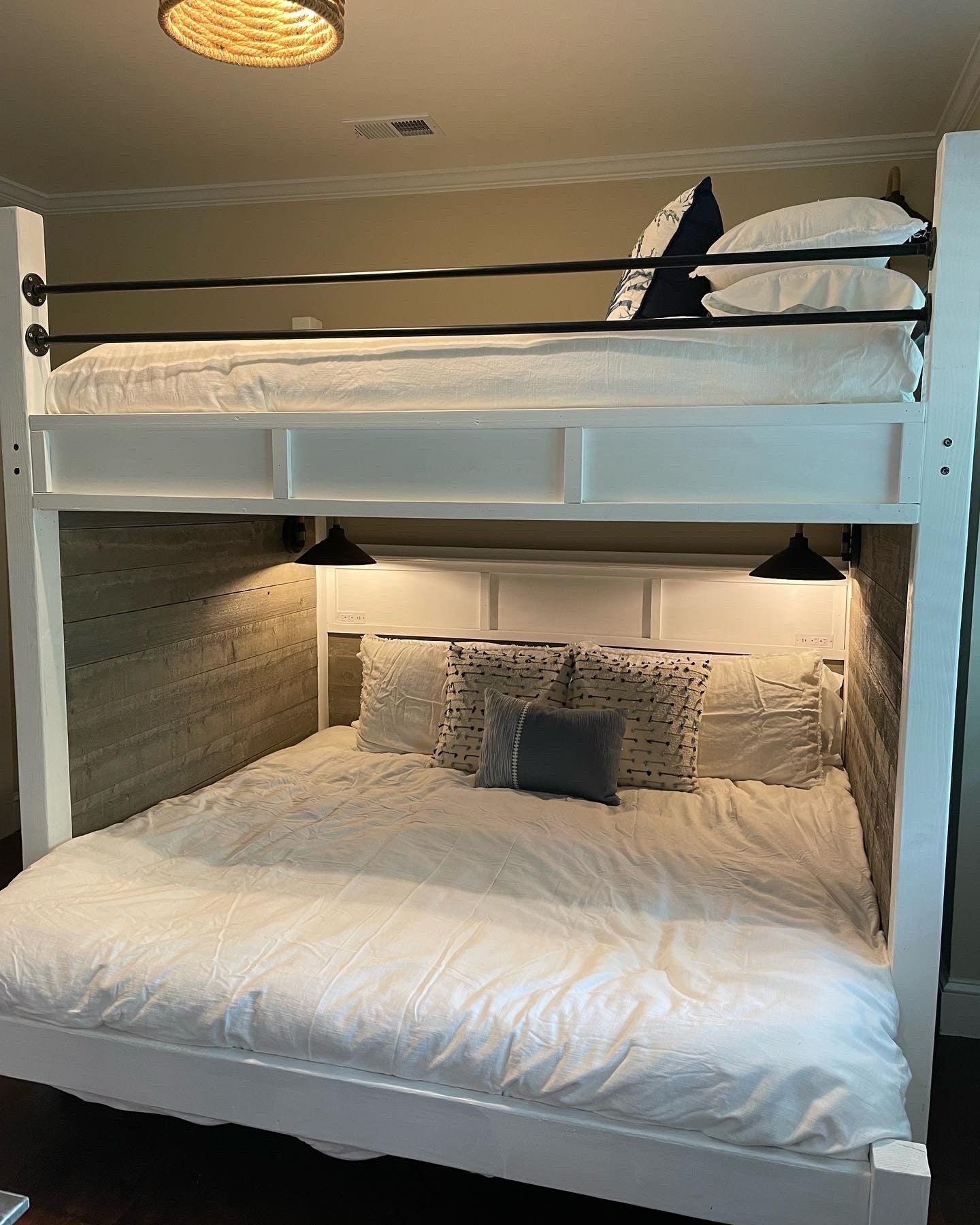 Carolina Beach Custom Barnwood Bunk Bed