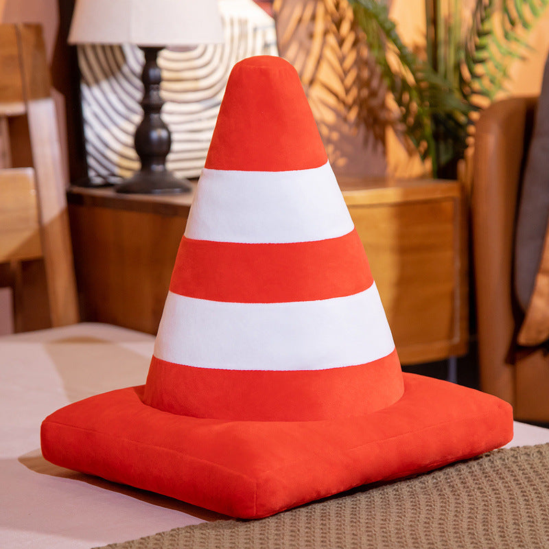 Creative Roadblock Pillow Funny Round Cone Barrel Ice Cream Cone Bed Sofa Sleep Home Long Cylinder Pillow