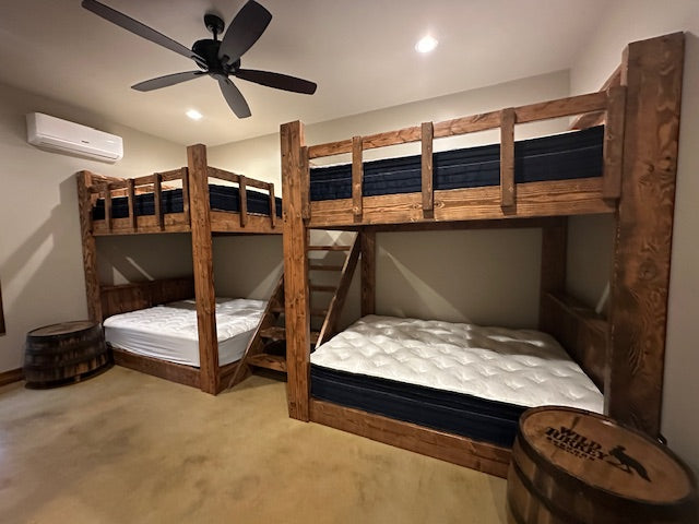 Colorado Mountain Parallel Quad Bunk Bed