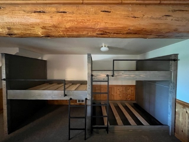 Kids triple bunk with play area