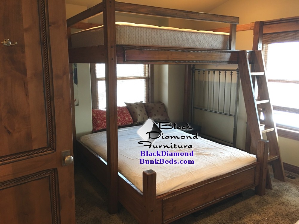 Main Street House Custom Bunk Bed, Full Over King Bunk Bed