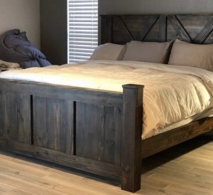 Mountain Farmhouse Bed with optional Trundle