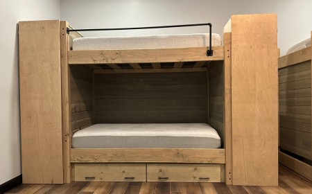 Barnwood Locker Bunk Bed