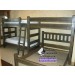 Cedar Panel Quad Bunk Bed 
