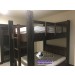 Queen Bunk Bed with Rustic Timbers