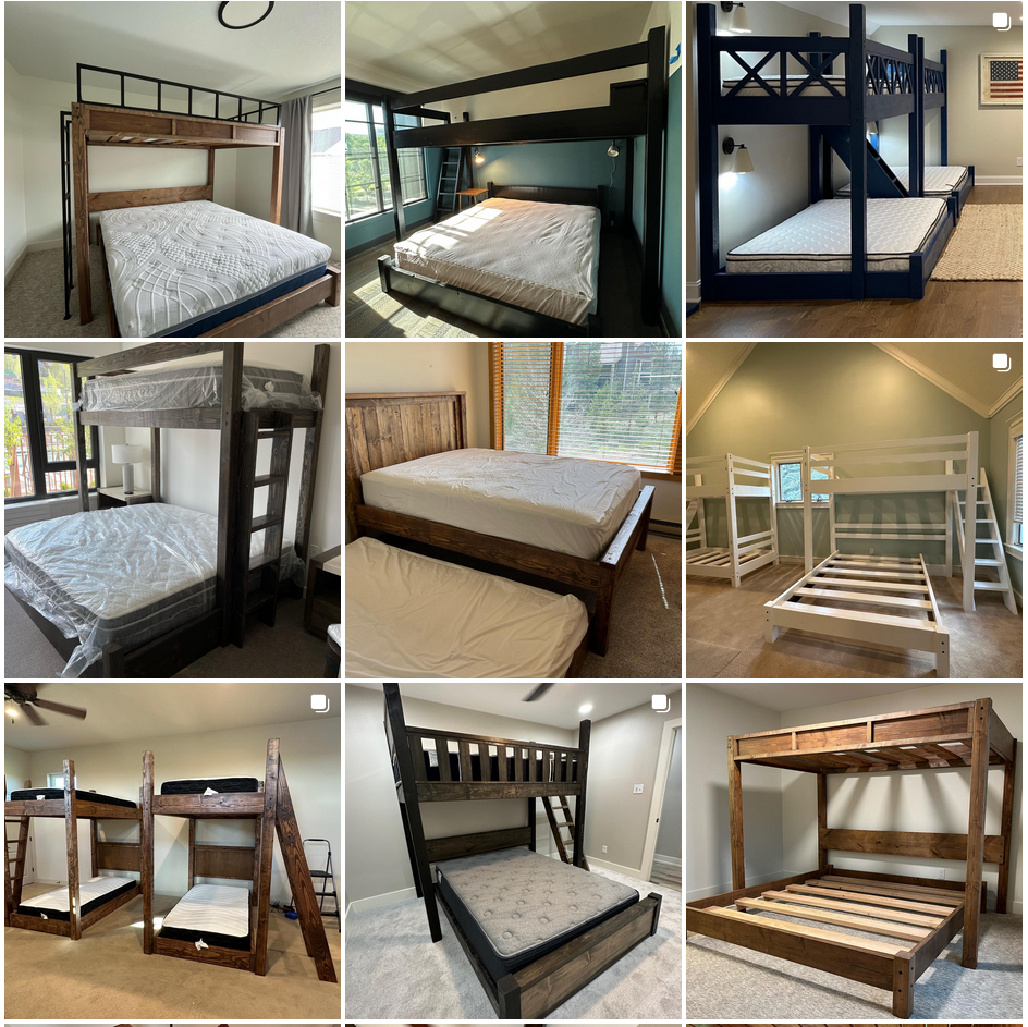 This is one example of our Custom Adult Bunk Beds